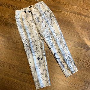 Raoul floral print cotton silk pants